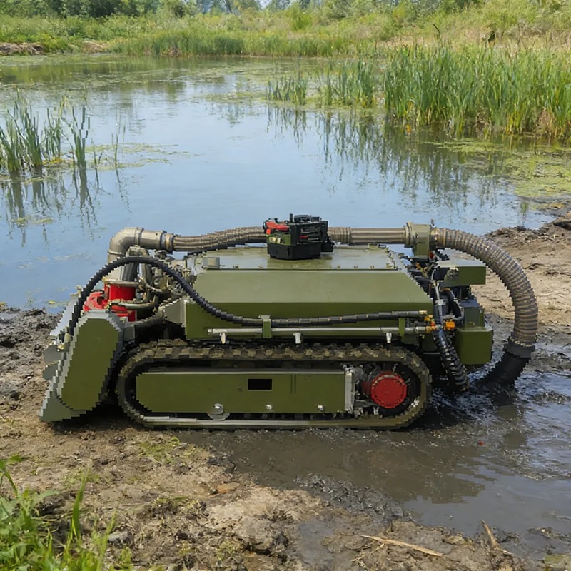 Tracked Robot Chassis - Robot Compacto de Dragado Subacuático con