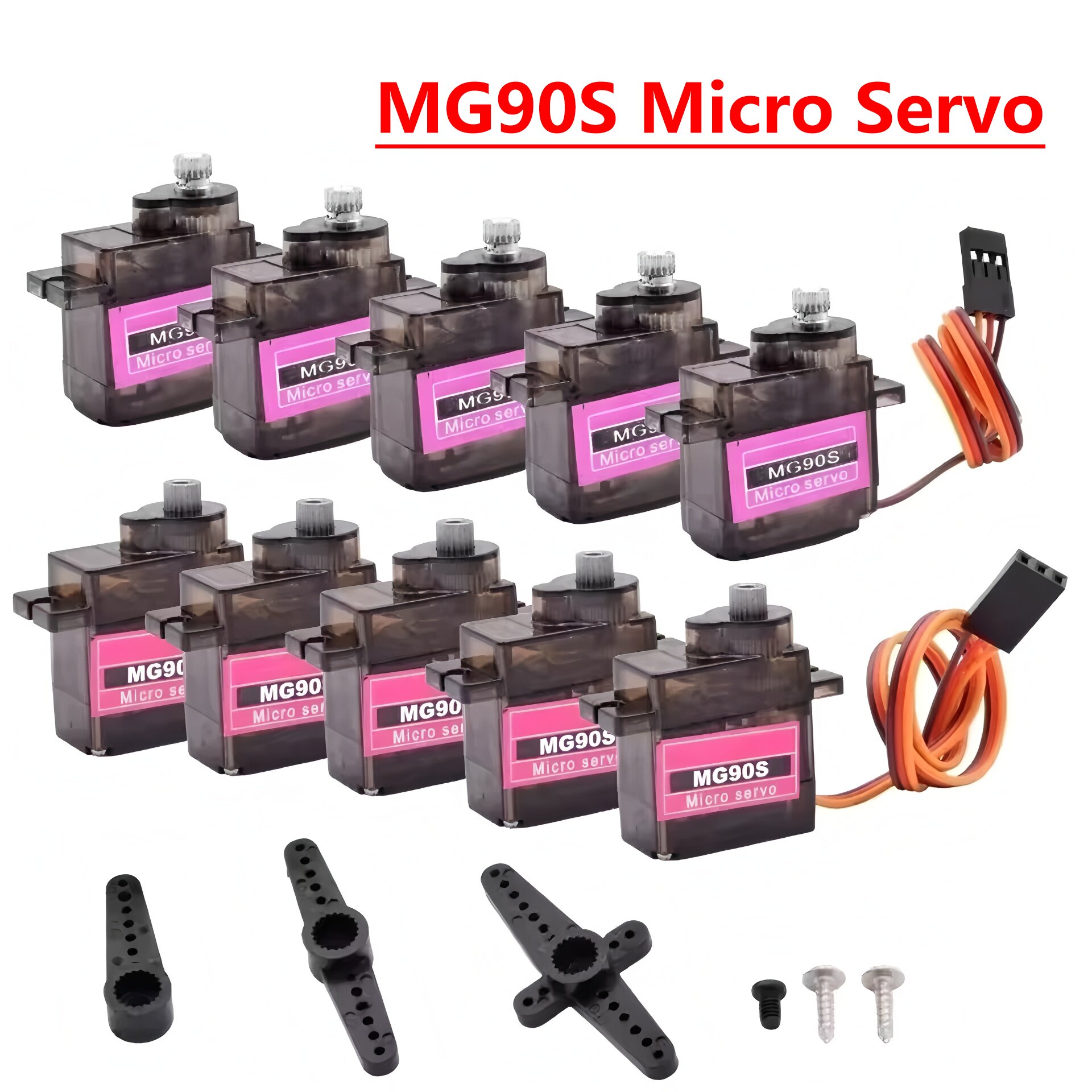 Sg90 Servo - 4/5/10/20 piezas MG90S Micro servomotor Metal