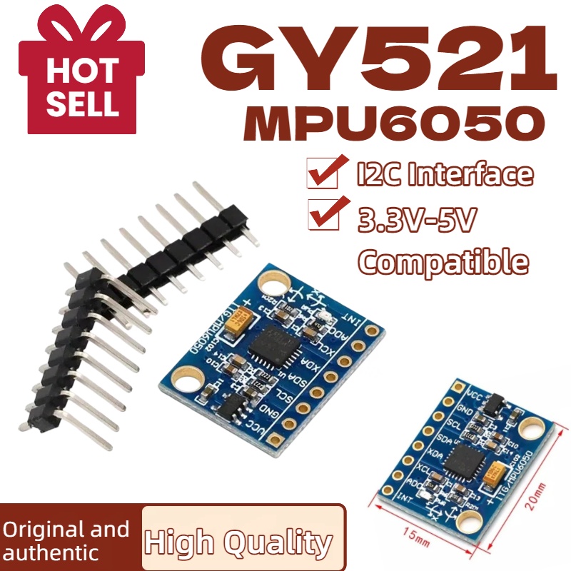 1/5/10 piezas GY521 GY-521 MPU - Accelerometer Mpu6050 reseña y precio