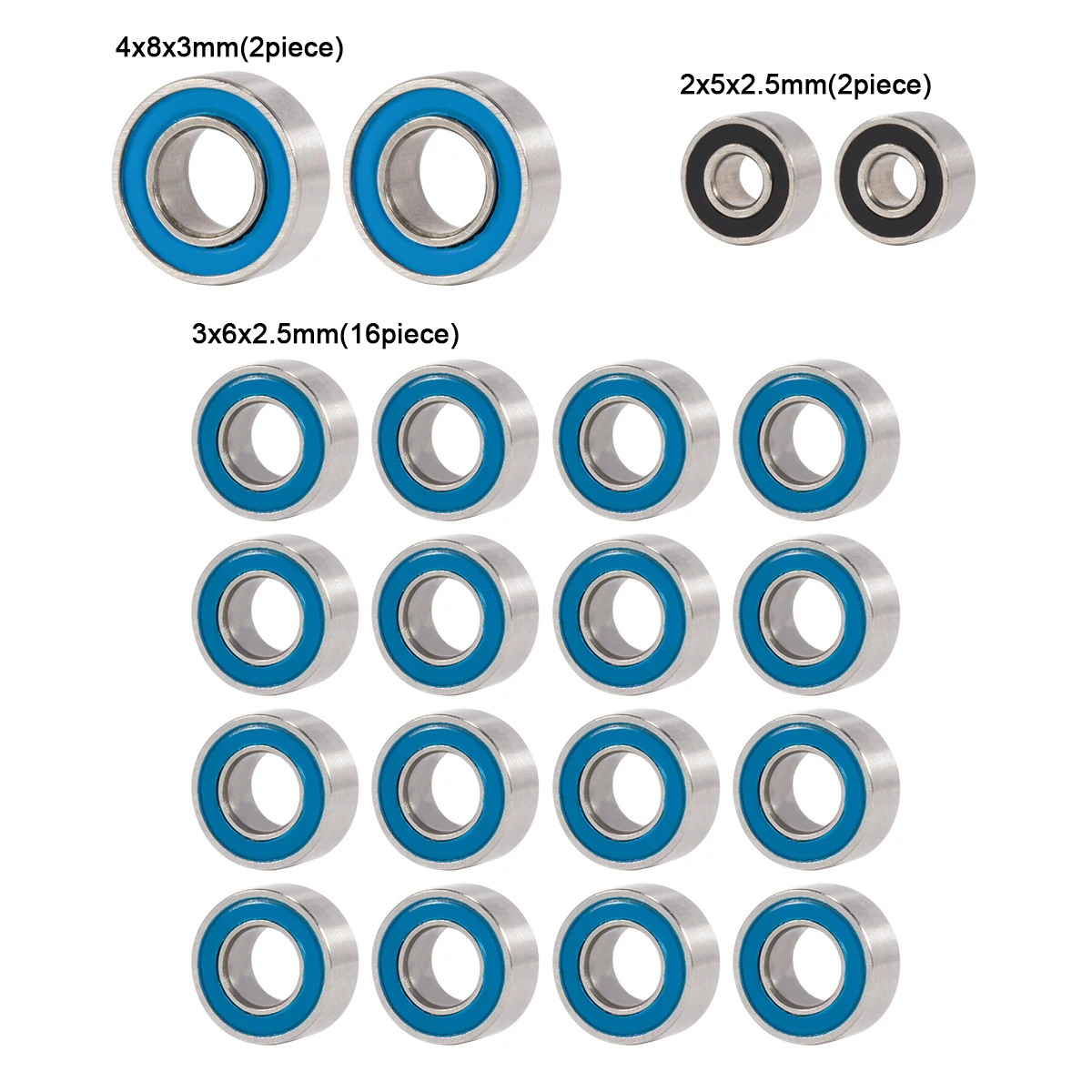 20 rodamientos de bolas sellad - Robot Car Kit reseña y precio