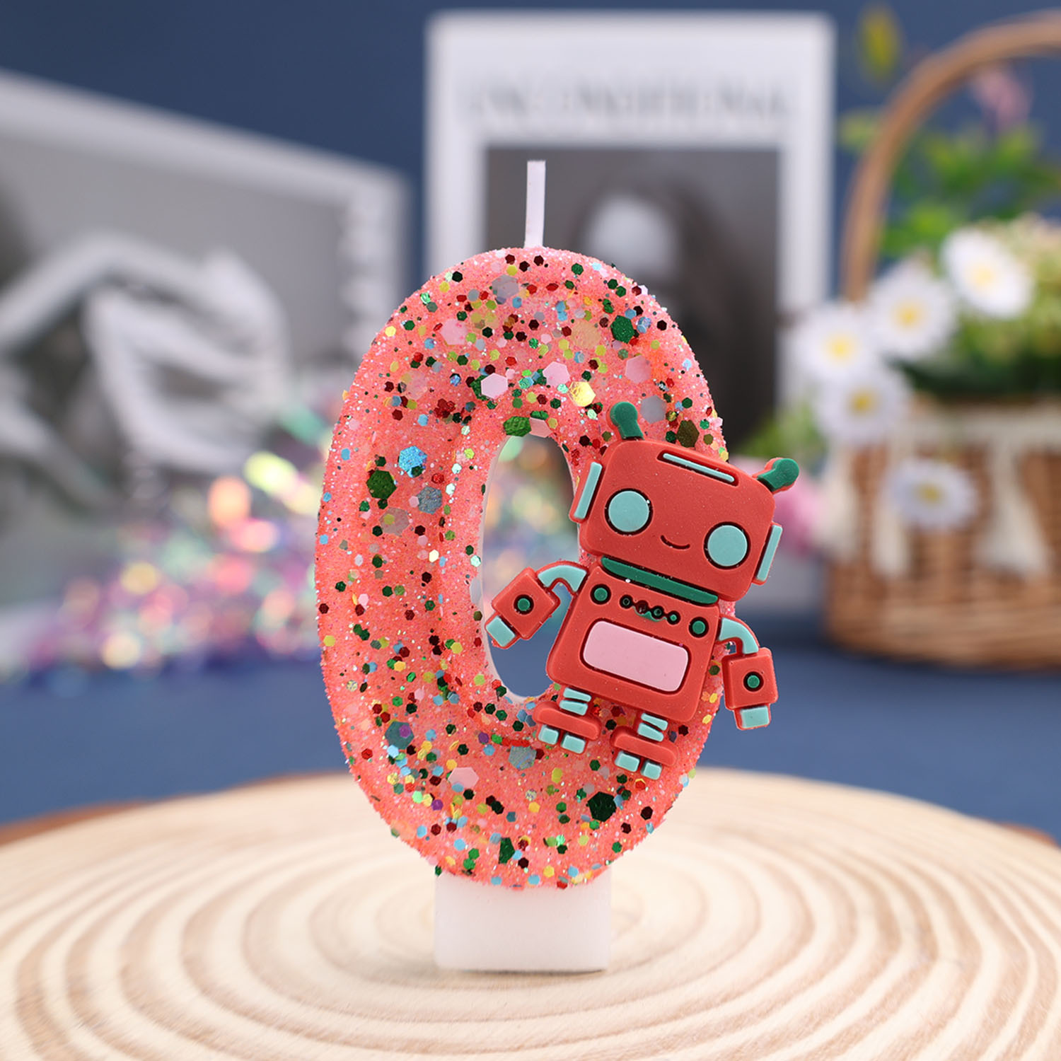 Vela digital con forma de robo - Ros Robot reseña y precio