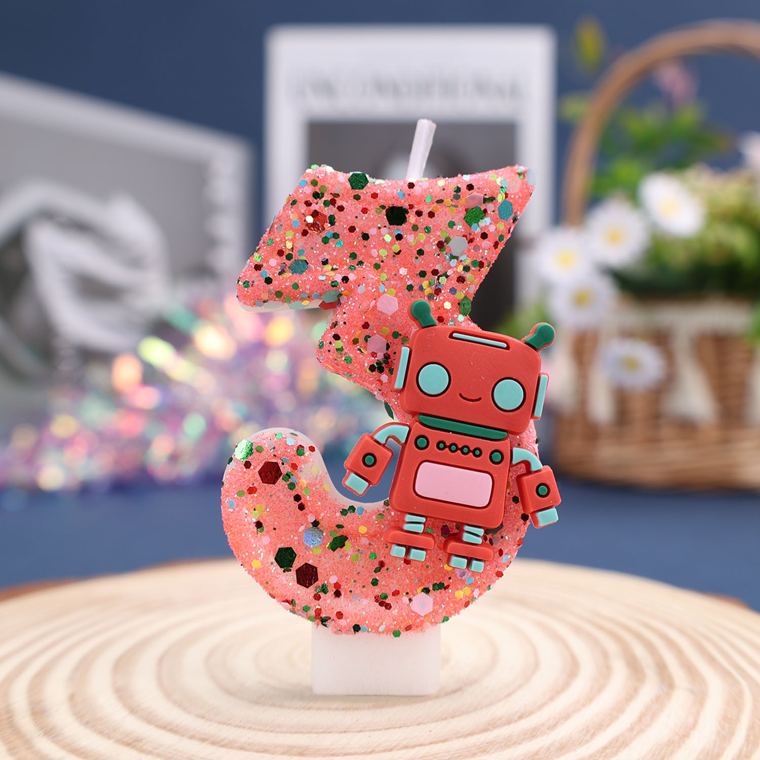 Vela digital con forma de robo - Ros Robot reseña y precio