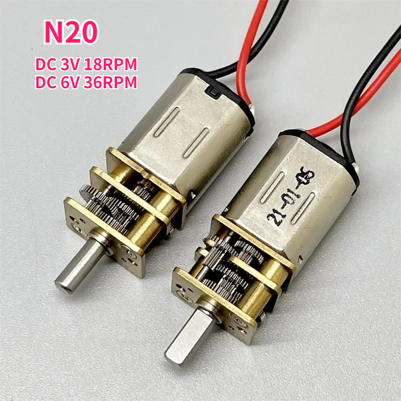 N20 DC 3V 18rpm 6V 36RPM Mini  - Geared Motor reseña y precio