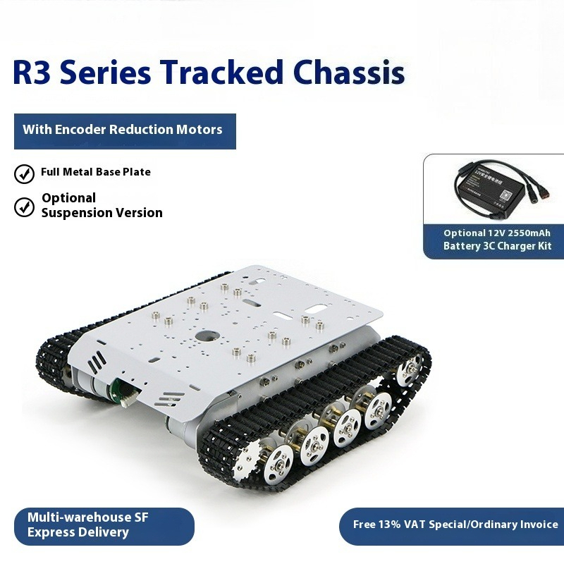 Chasis de tanque serie R3, veh - Tracked Robot Chassis reseña y precio