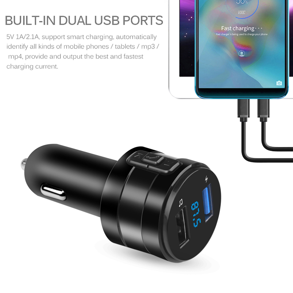 Transmisor FM Bluetooth 4,2, r - Robot Bluetooth Car reseña y precio