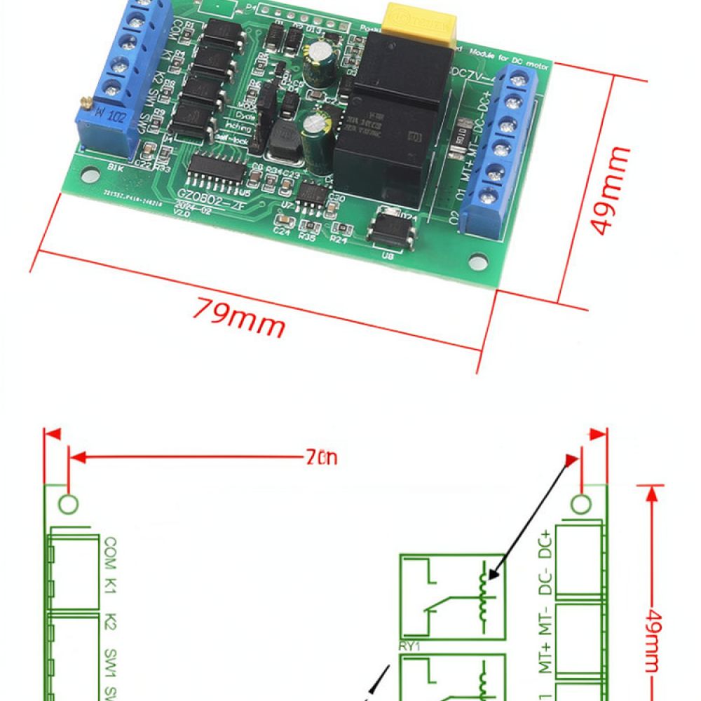 Controlador de motor de corrie - Dc Motor 12V reseña y precio