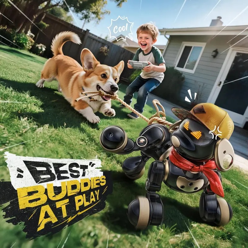 Juguete de perro robot con con - Robot Remote Control reseña y precio