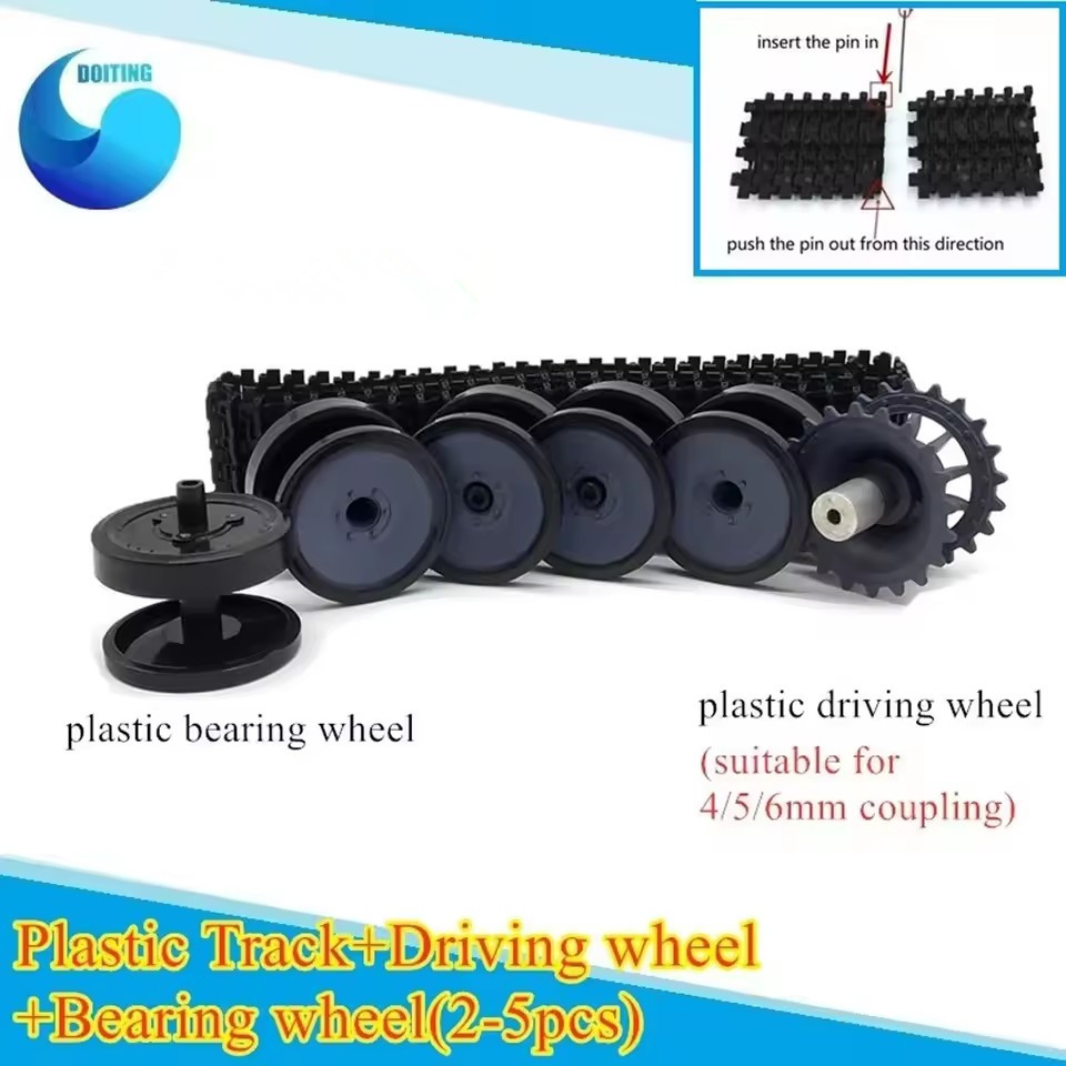 Ruedas de plástico + juego de  - Tracked Robot Chassis reseña y precio