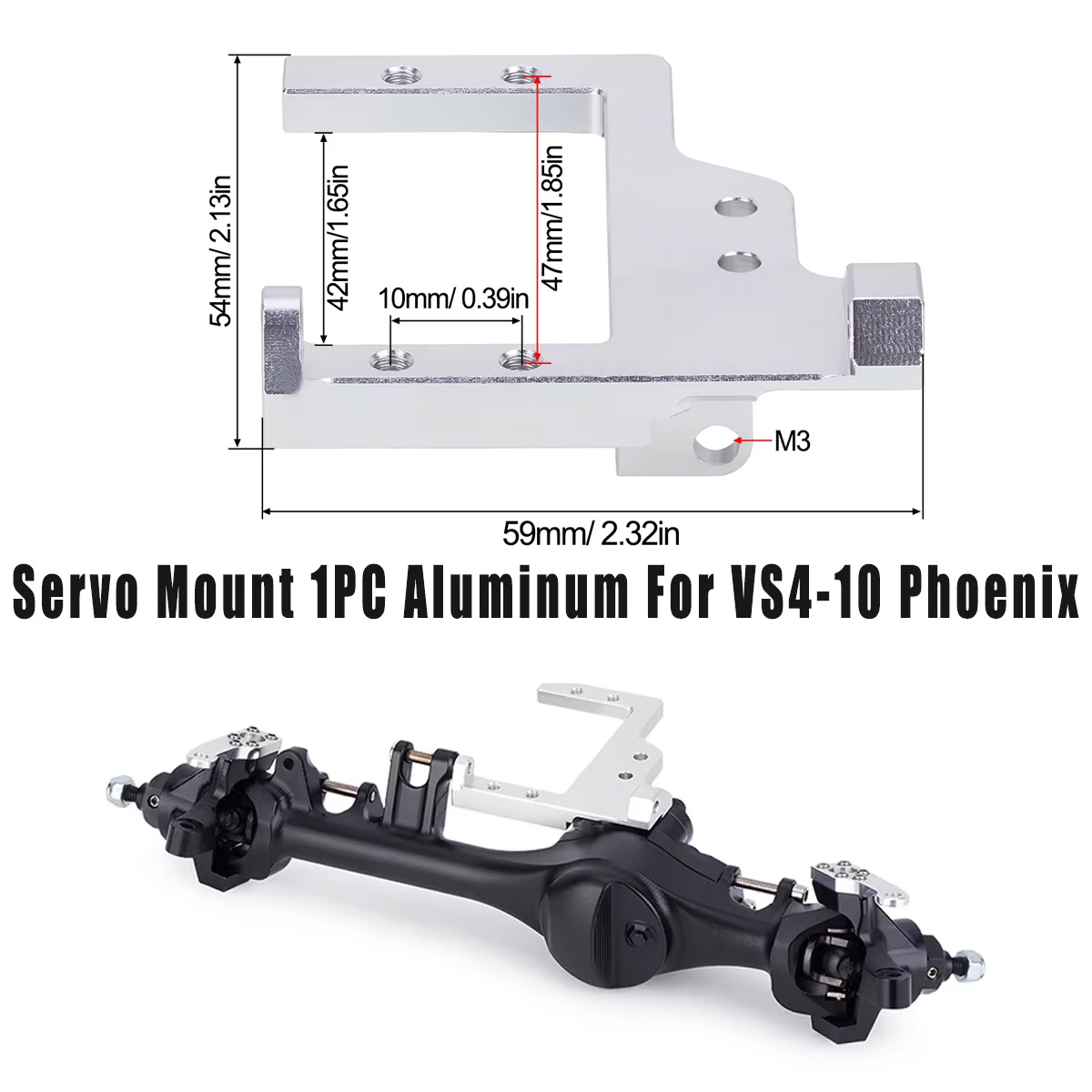 1 soporte de aluminio para ser - Servo Bracket reseña y precio