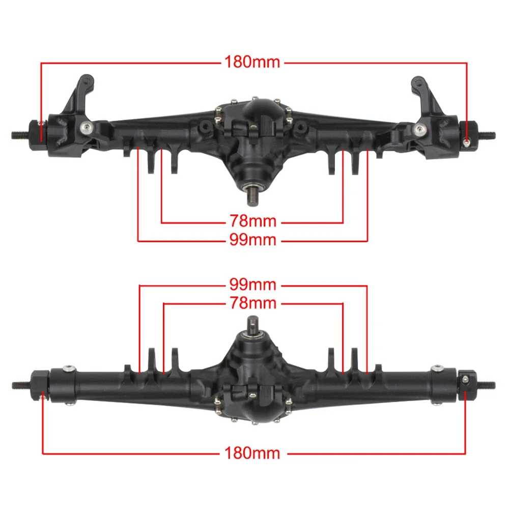Eje trasero delantero de alumi - Servo Bracket reseña y precio