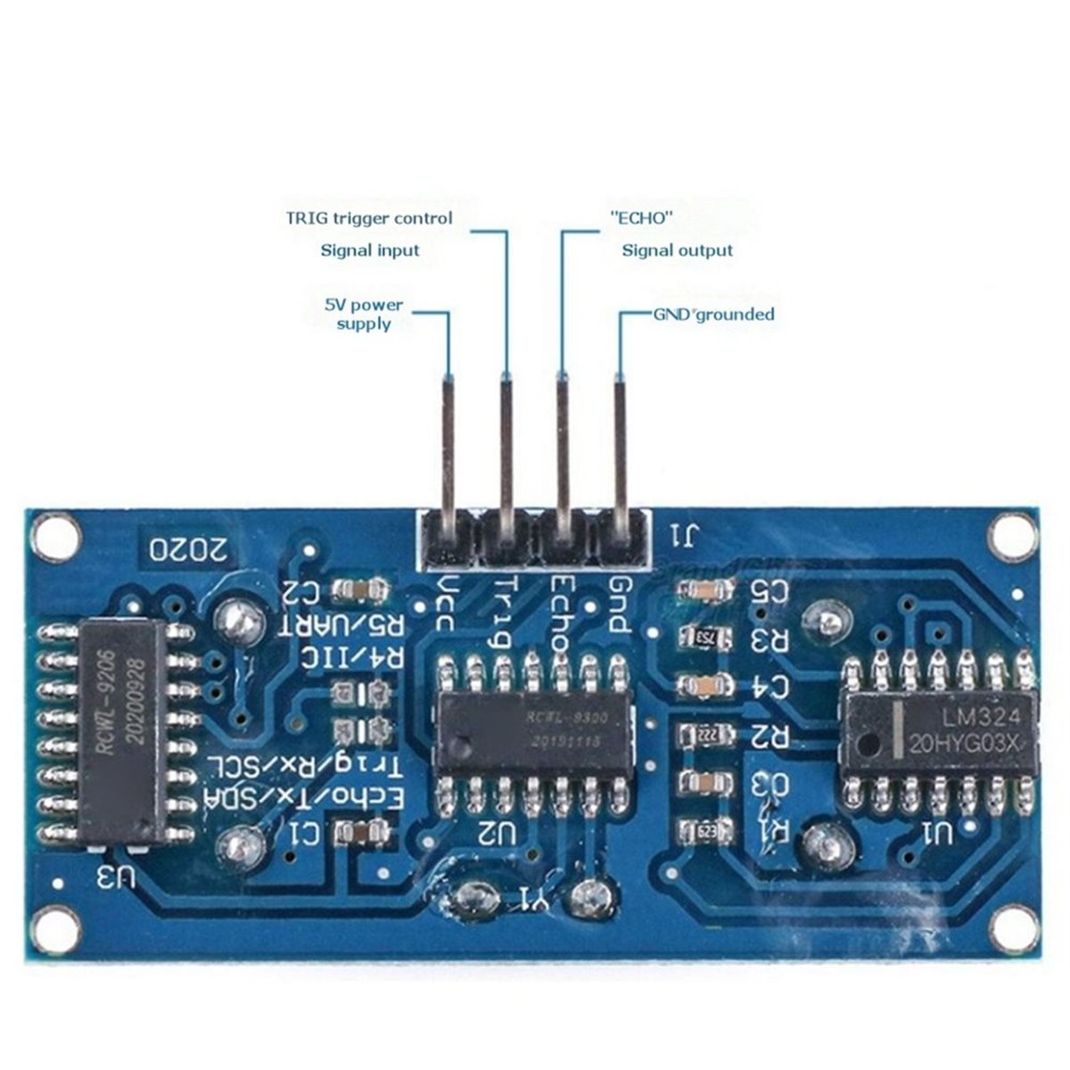 6 Sensores Ultrasónicos HC-SR0 - Ultrasonic Distance Sensor reseña y precio
