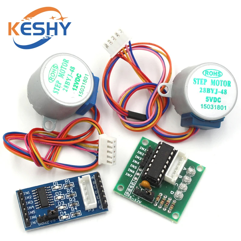 5V 4 fases 28BYJ-48 DC engrana - 28Byj-48 reseña y precio